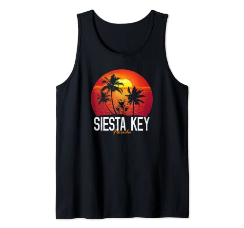Siesta Key Palm Tree Swimming Scuba Novelty Gift FL Tank Top