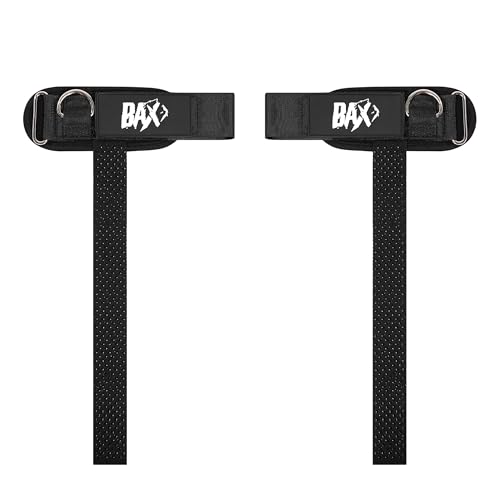 Ekko Weight Lifting Straps With Cuffed D Ring, Wrist Support for Men, Heavy Duty Thick Comfortable Lifting Straps, Secure Fit, Enhanced Grip, Straps for Weightlifting & Gym Training, Black