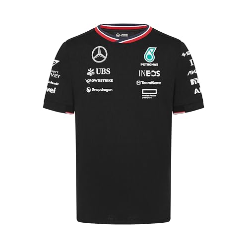 Mercedes AMG Petronas F1 Men's 2024 Team Driver Tshirt - Black - Size: S