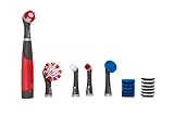 Rubbermaid Reveal Power Scrubber 18-Piece Kit, Cordless Electric Battery Powered Scrub Brush, Water Resistant, for Home/Kitchen/Bathroom/Grout/Tile/Shower/Tub