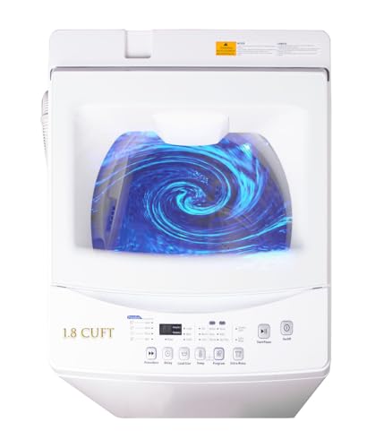 Pro+ 1.8 Cu.Ft Top Load Washer | 6 Auto Programs Quiet Motor | UL Certified Portable Washing Machine Compact Laundry for Small Apartments, Dorms, RVs