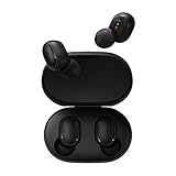 Xiaomi Mi True Wireless Basic S Bluetooth 5.0 Headphones Stereo Bass with Microphone AI Control Hands-free Headphones Black （Global Version） (Renewed)