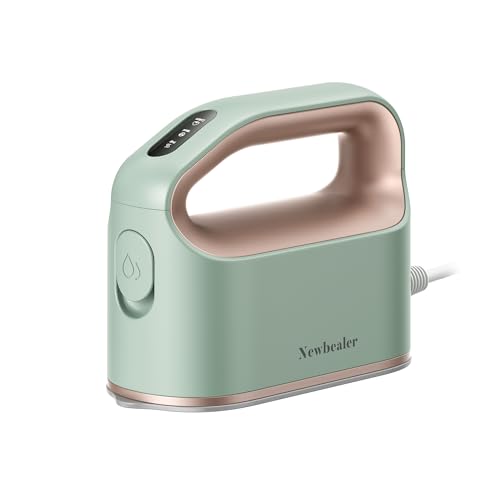 Newbealer Smart Steam Iron for Clothes - 1200W Professional-Grade Turbocharged 3 Steam & 3 Dry Heat Modes, 45s Heat-Up, 6oz Tank, Auto-Off, Nonstick Ceramic Soleplate for Home, RV & Hotel (120V Only)