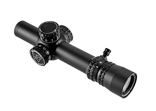 Nightforce NX8 1-8x24 F1 Scope w/Zerostop, PTL, 30mm Tube, 5 MOA, FC-MOA Reticle, C600