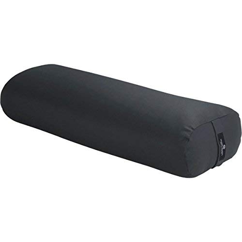 Hugger Mugger Standard Yoga Bolster - Gray - Firm Core with a Soft Surface, Rectangular Shape, Restorative Yoga, Handmade in The USA