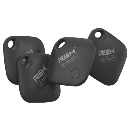 Air Tag for Android 4 Pack Luggage Tracker Tags Works with Google Find Hub App(Not for iOS) Bluetooth Tracker Key Finder and Item Locator for Luggage, Backpack, Suitcases, Replaceable Battery