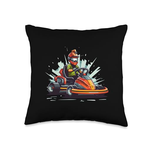 Cool homemade go kart outfit for boys and girls Throw Pillow