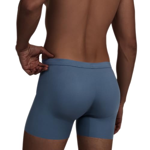 Gleefeat Men's Padded Underwear Boxer Briefs Tummy Control Body Shaper Shapewear Enhance Butt Lifter