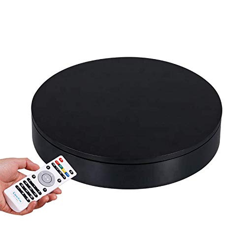 ComXim 360 Degree Motorized Rotating Display Stand for Display,Automatic Electric Turntable with Remote Control 88-200Lbs Load,12.6in, Photography Turntable to Control Angle, Speed and Direction