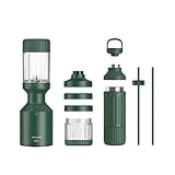 Beastmode by Beast Health Blender | Beast Health x Marshawn Lynch | Blend Smoothies and Shakes, Stainless Steel Bottle + Straw, 1200W (Forest Green)