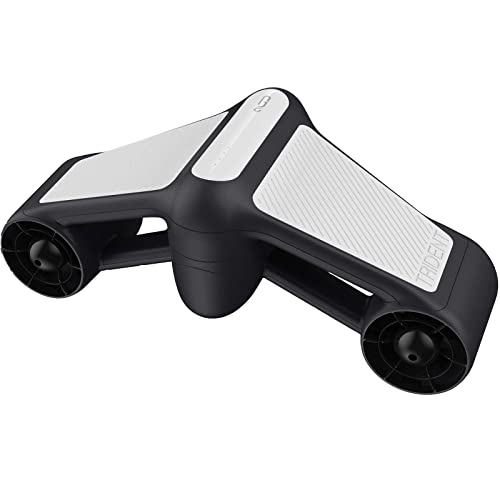 G GENEINNO Underwater Scooter with 2-Speed and Action Camera Mount for Water Sea Sports Swimming Pool & Diving Surfboard Snorkeling(White)