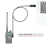 BTECH PC03 FTDI Universal Plug & Play USB Programming Cable, Baofeng, Kenwood Radios - Compatible with UV-5R, BF-F8HP, GMRS-V2, UV-82HP & More - Easy Setup, No Driver Needed