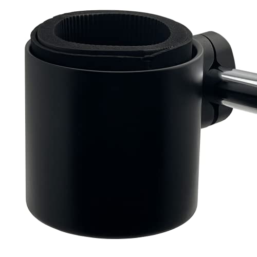 Kroozie Stealth Bike Cup Holder - The Ultimate Handlebar Accessory for Your Ride - Fits All Bikes, E-Bikes, Scooters & Keeps Your Cups Beverage Secure Flat Black