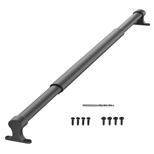 WanDwel Aluminum RV Screen Door Handle 17-29" Adjustable Crossbar, Sturdy Metal Camper Entry Door Support Cross Bar for Ergonomic Grab and Push, Travel Trailer Accessories for Inside