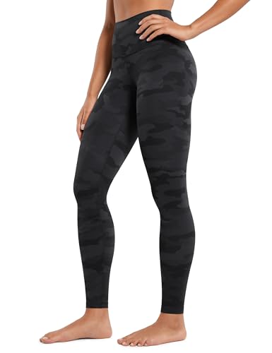 CRZ YOGA Butterluxe High Waisted Lounge Leggings 28'' - Workout Yoga Pants for Women Buttery Soft Dark Grey Camouflage 2 Medium