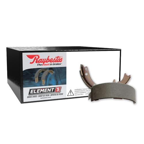 Raybestos Element3 Automotive Replacement Rear Parking Brake Shoes Set for Selected Chevrolet (Silverado 1500, Tahoe, Suburban 1500), GMC (Sierra 1500, Yukon) Model Years (781PG)