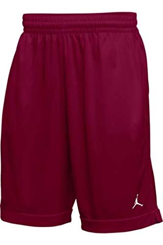 Jordan Team Practice Shorts Mens (Dark Maroon/White, Medium)