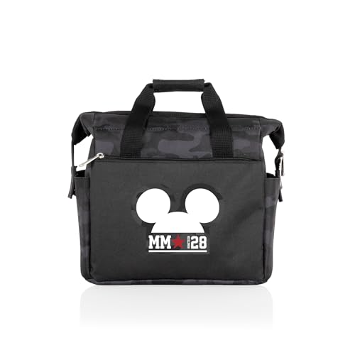PICNIC TIME Disney Mickey Mouse On The Go Lunch Bag, Soft Cooler Lunch Box, Insulated Lunch Bag, (Black Camo)