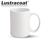 Lustracoat 15 oz. ’’El Grande’’ Stoneware Sublimation Mug, 1 Case of 24 Mugs