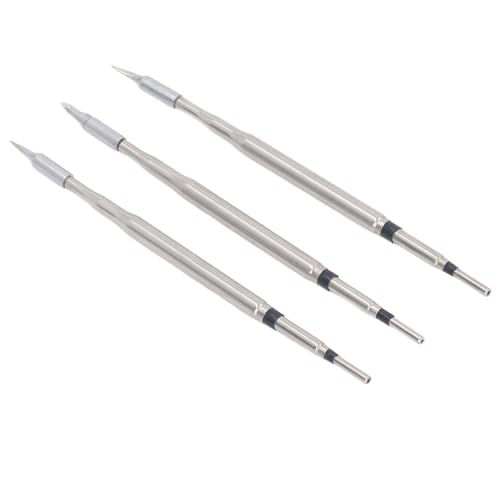 3PCS Soldering Iron Tip Kit Red Copper Solder Replacement Tips Set for A9 210 T21 210