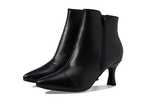 Clarks Women's Kataleyna Glow Ankle Boot, Black Leather, 8.5 Wide
