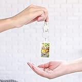 Junkin 150 Pack Clear Acrylic Photo Picture Keychain Blank Photo Insert Keyring DIY Personalize Favor(Rectangle)