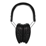 Walker's Razor Slim Passive Earmuff - Ultra Low-Profile Earcups - Black