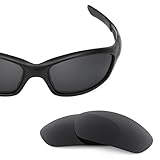 Revant Replacement Lenses for Oakley Straight Jacket (2007) sunglasses, UV Protection, Anti-Scratch and Impact Resistant, Polarized Stealth Black