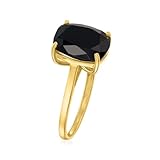 Ross-Simons Onyx Ring in 18kt Gold Over Sterling. Size 8