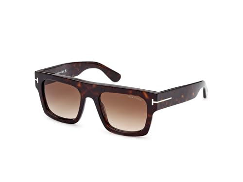 Tom Ford FAUSTO FT 0711 Dark Havana/Light Brown Shaded 53/20/145 unisex Sunglasses