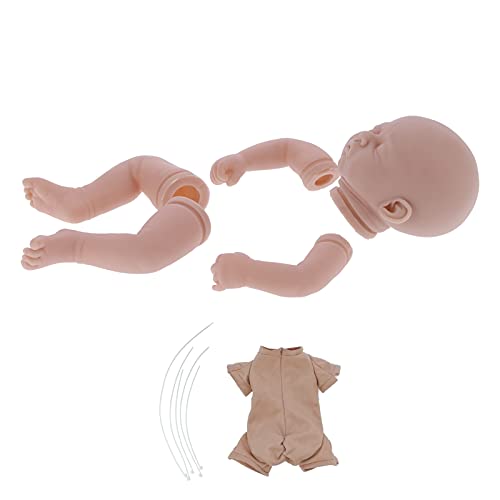 HURRISE Reborn Doll Kit - Unpainted Unfinished Baby Doll Parts and Accessories for Simulated Kid Toy