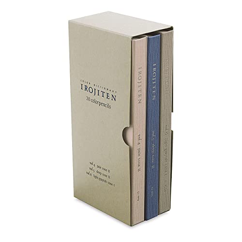 Tombow 51526 Irojiten Colored Pencil Dictionary Set, Woodlands, Set of 30. Beautifully Crafted Wax-Based Colored Pencils with Enamel Finish