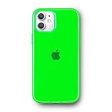 FELONY CASE - iPhone 11 Neon Green Clear Protective Case, TPU and Polycarbonate Shock-Absorbing Bright Cover - Crack Proof with a Gloss Finish - Full iPhone Protection