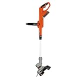 BLACK+DECKER 20V MAX Cordless String Trimmer, 2 in 1 Trimmer and Edger, 12 Inch, Battery Included (LST300)