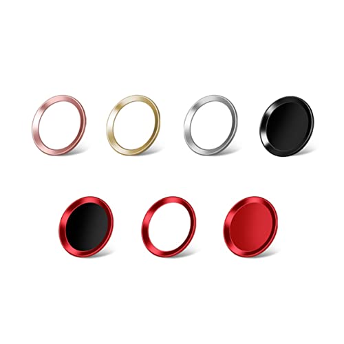 HOMSFOU Metal Home Button Sticker Fingerprint Recognition White