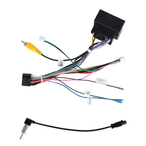 podofo Radio Wiring Harness 52 pin for Volkswagen Skoda Jetta Polo Tiguan Golf Touran Passat Power/Speaker Connector/Wire Harness for Aftermarket Stereo Installation