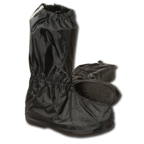 Milwaukee Leather SH2100 Men's Black Full Coverage Rain Boot Cover with Hard Walking Sole - X-Large