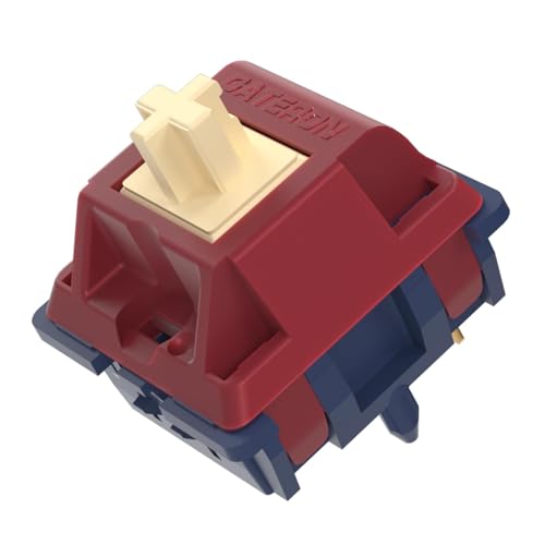 Gateron Quinn Switches, Tactile 5 Pins 59gf RGB Pre Lubed for MX Mechanical Keyboard (72PCS)