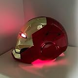 Iron-Man MK 5 Wearable Electronic Helmet: Voice & Remote Controlled, Perfect Super Hero Mask,Can Cosplay and Collectible Figures for Man and Teen-Ideal Gift for Halloween&Birthdayand&Christmas（Golden）