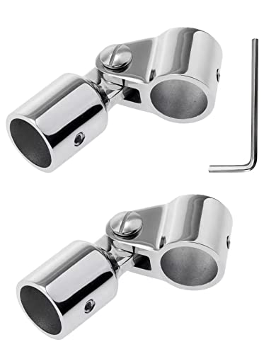 GaiRen Bimini Top Jaw Slide Eye End Cap Marine Boat Hardware Heavy Dudy Bimin Top Hardware 316 Stainless Steel Fits 7/8'' OD Round Tubing 2 Pairs