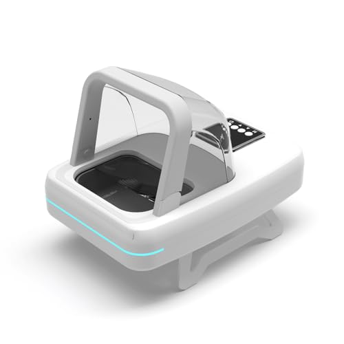 ISENVO Pet Microchip Cat Feeder with RFID Collar Sensor, Recognize 134.2kHz 15 Digits Pet Chip ID, Obese Cat, Anti Food Grabing for Both Wet Dry Food and Health Management