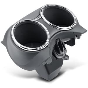 A-Premium Gray Dual Cup Holder Compatible with Mercedes-Benz W219 Series CLS500 2006-2011 CLS55 AMG 2006 CLS550 CLS63 AMG 2007-2011