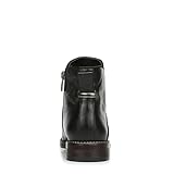 Franco Sarto Womens Marcus Flat Ankle Bootie Black Leather 8 M