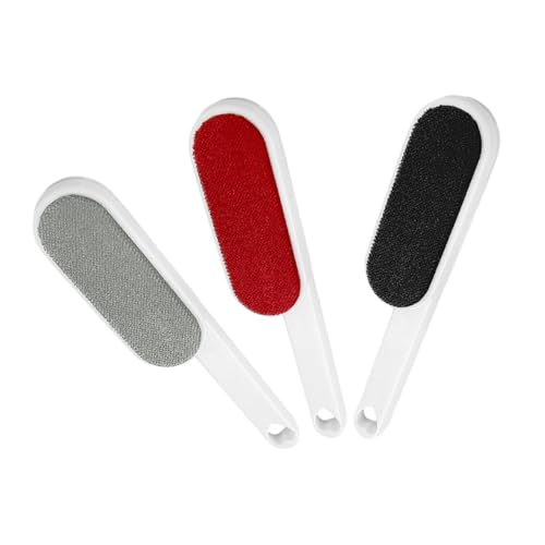 SOESFOUFU 3pcs Pet Hair Dual-Sided Static Lint Brush for Clothes Bedding Furniture Cleaning Gentle Fabrics Easy to Stylish Colors Reusable Pet Hair Cleaning Tool
