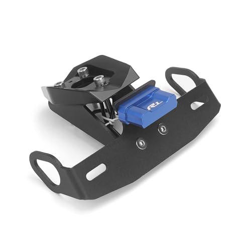 License Plate Holder, For YAMAHA YZF R1 R1-M 2015-2023 / R1-S 2016-2023, Fender Eliminator with LED License Plate Lights and Turn Signal Mounting Holes (Black - Blue label)