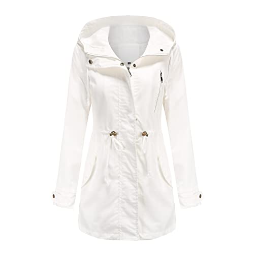 Fall Rain Jackets For Women 2025 Ladies Raincoats On Chubasquero Para Mujer Impermeable Waterproof Jacket For Women Impermeable Para Mujer Windbreaker Rain Gear Waterproof Women'S
