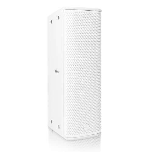 Sound Town Powered Column Line Array Speaker with 2x5-Inch Woofers, Dual Compression Drivers, Class-D amp. TWS, Birch Plywood, Wall Mount Installation, White (CARPO-K3WPW)