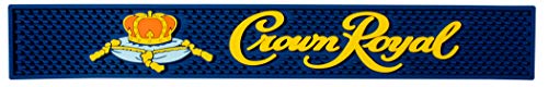 Crown Royal Canadian Whisky Long Bar Mat Spill Mat Rail Drip Mat - 23.5 x 3.5\