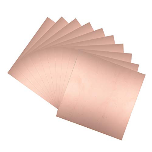 uxcell Double-Sided Copper Clad Laminate PCB Circuit Board, FR4 200x200mm 7.87x7.87 inch, 1.5mm Thickness DIY Prototyping PCB Board, Name Board, 10pcs