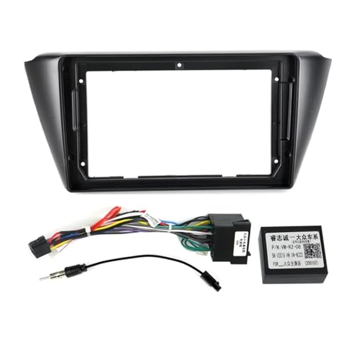 Car Accessories CD Frame 9" Car Radio Multimedia Player Panel Fit for Skoda Fit for Fabia 2015 Car Frame Adapter Box Decoder Dashboard Trim Kit Panel